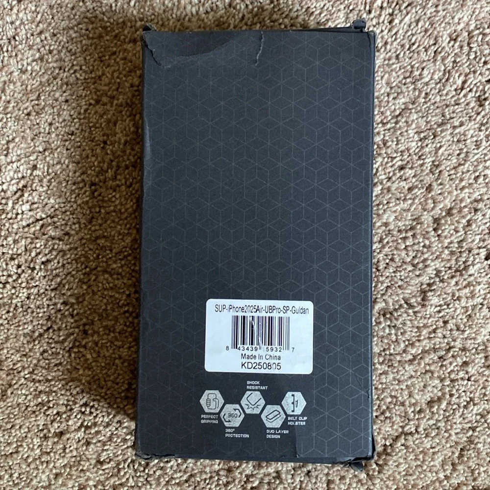 NIOB Unicorn Beetle Pro protective case for the iPhone Air in the color Guldan.